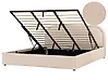 Ottoman Bed QUILLIEN Boucle Beige 180 x 200 cm (EU Super King)