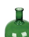 Smaragdzöld üveg virágváza 45 cm KORMA_830408
