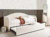 Trundle Bed Boucle EYBURIE 90 x 200 cm (EU Single) Light Beige