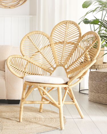 Rattan Peacock Chair Natural FLORENTINE