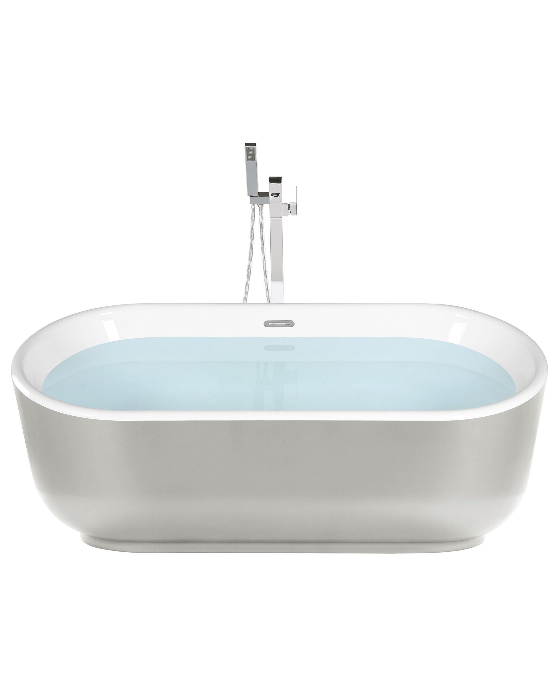 Freestanding Bath 1700 x 800 mm Silver PINEL_793056