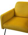 Velvet Armchair Yellow NARKEN_761684