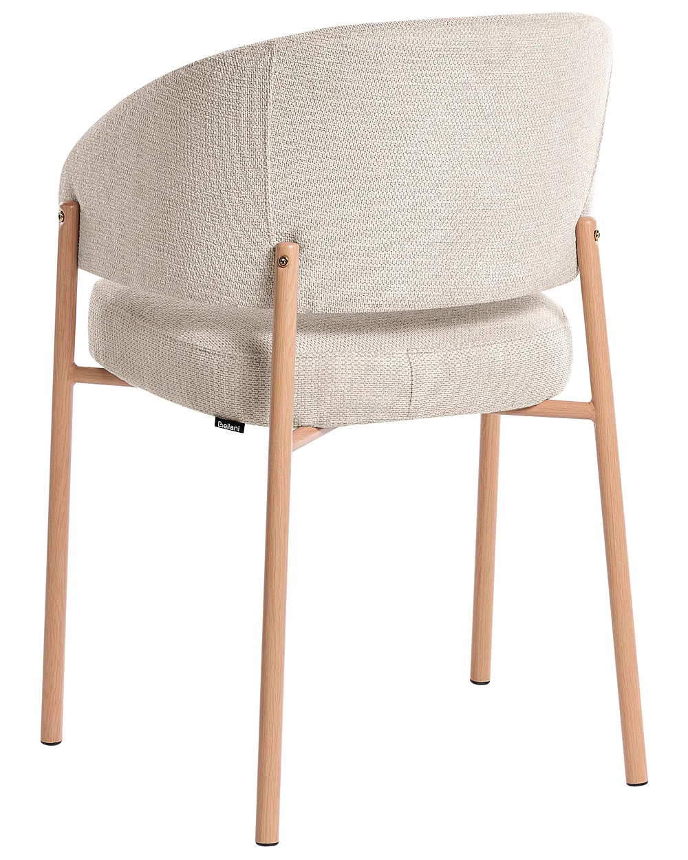 Esszimmerstuhl 2er Set ZANE Stoff Hellbeige_1160989