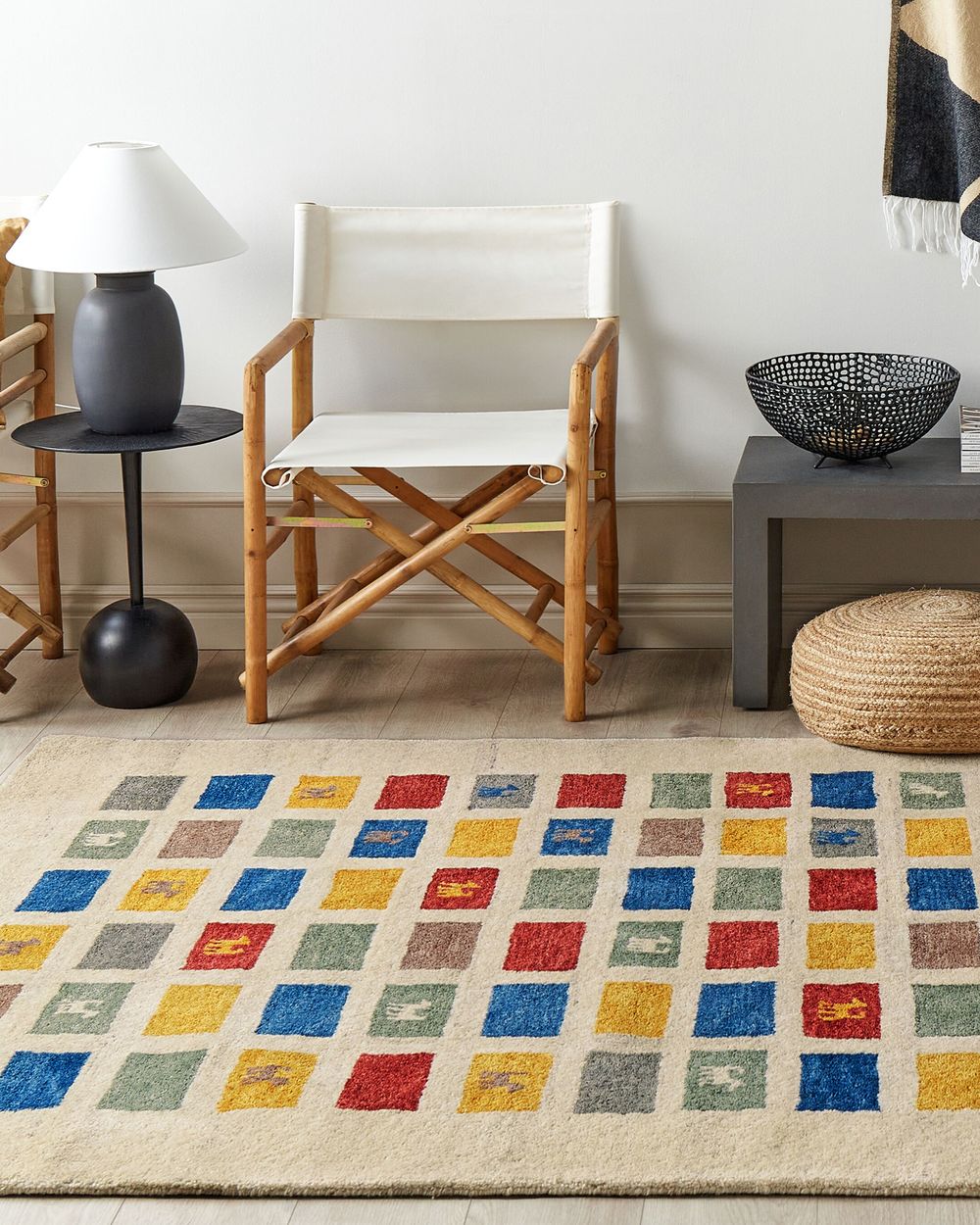 Rug ENGIZ Multicolour 160 x 230 cm Wool | Beliani.co.uk