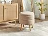 Storage Stool OKATON Boucle Beige