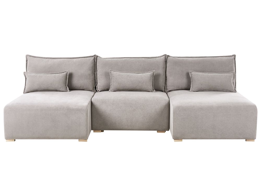 Canapé modulable en forme de U NERBO Tissu Gris