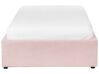 Boucle EU Single Size Ottoman Bed Pink DINAN_903663