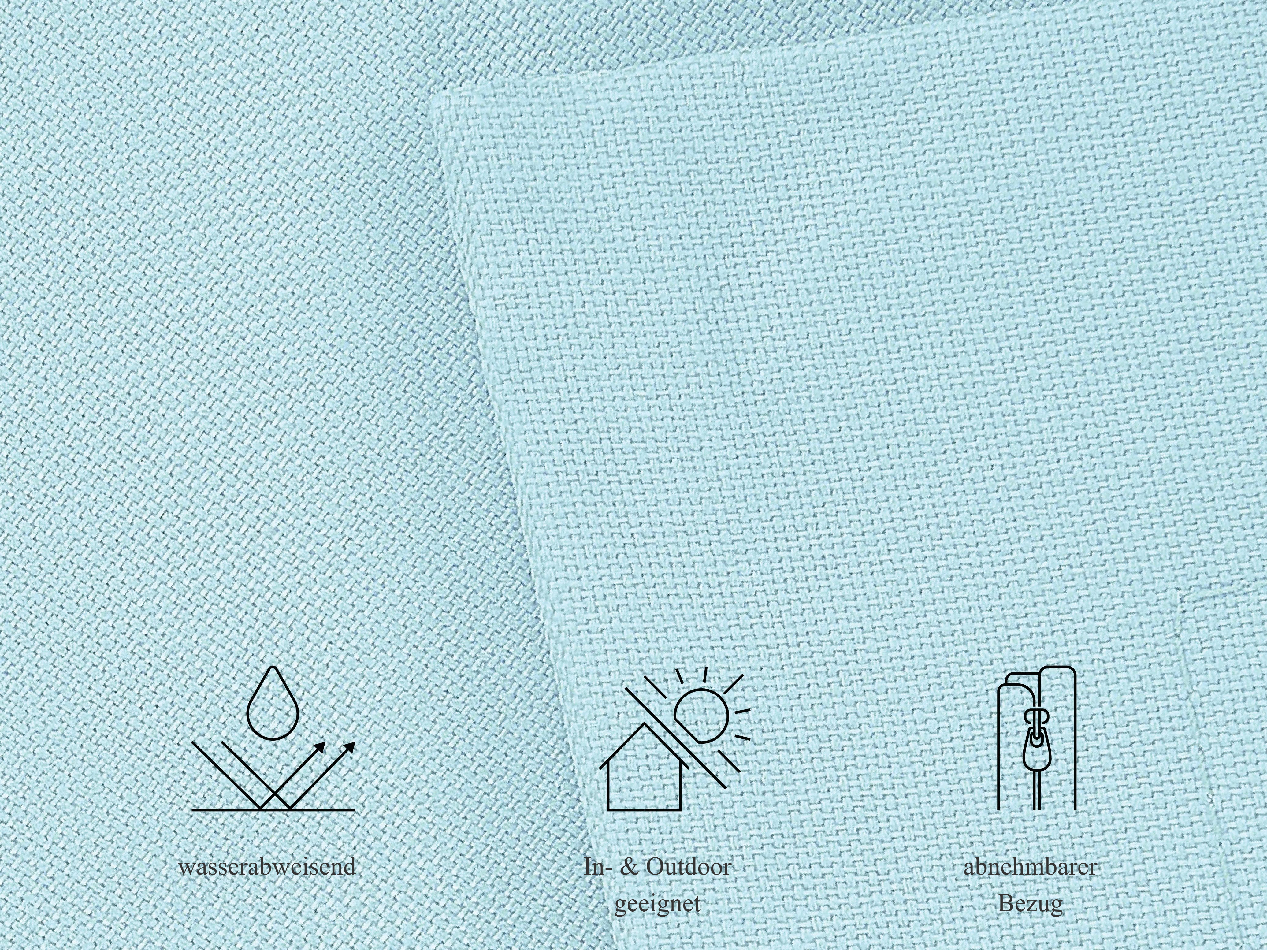 Sitzsack 600 L FUZZY 180 cm 230 cm Hellblau_1005084