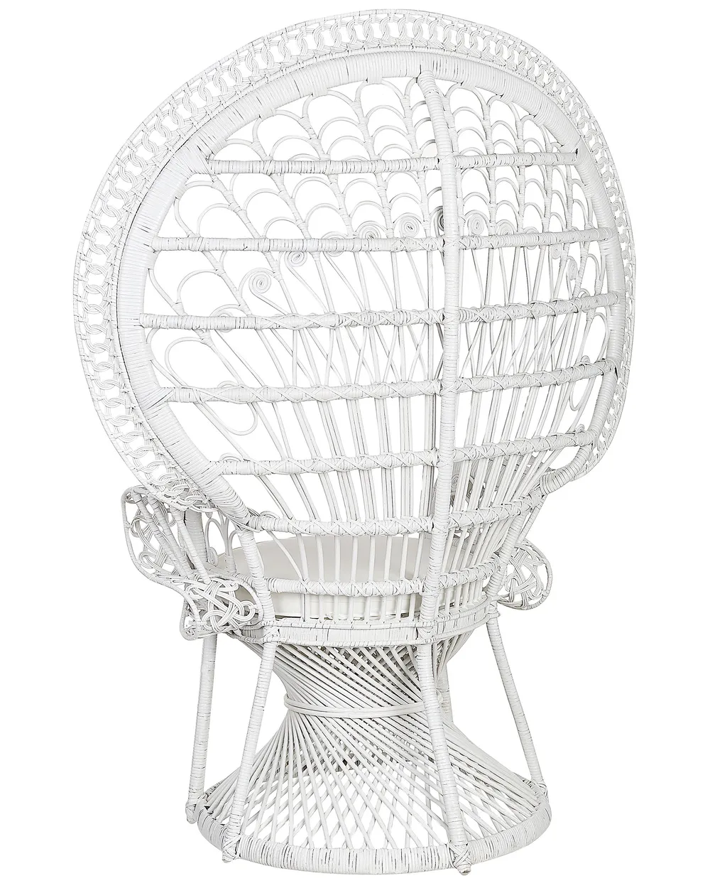 Sedia Peacock EMMANUELLE Rattan Bianco_836240