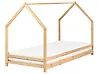 Kids Bed House Pine Wood APPY 90 x 200 cm (EU Single) Light Brown