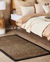 Tapis en jute noir et beige 80 x 150 cm GERCE_886292