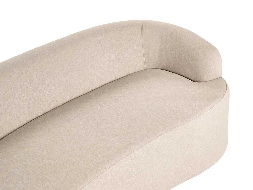 Sofa AMAL mit Ottomane Stoff Beige_1145677