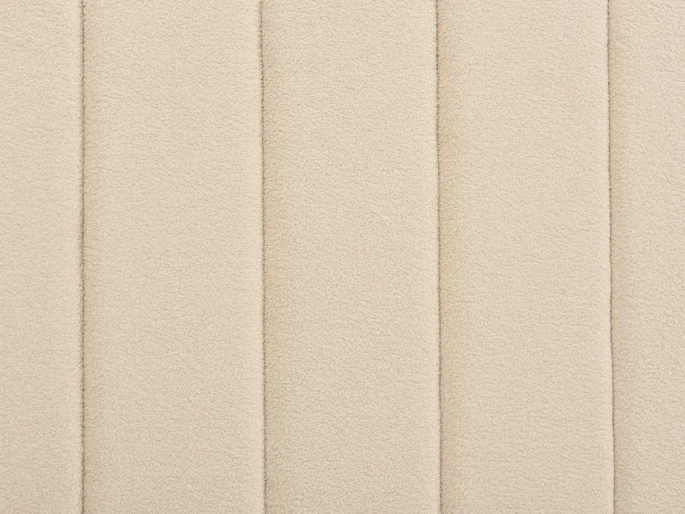 Lit avec sommier Bouclé VILLETTE 140 x 200 cm Beige_882673