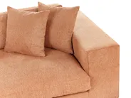 Sofa 3 Seater GLORVIKA Fabric Orange_924806