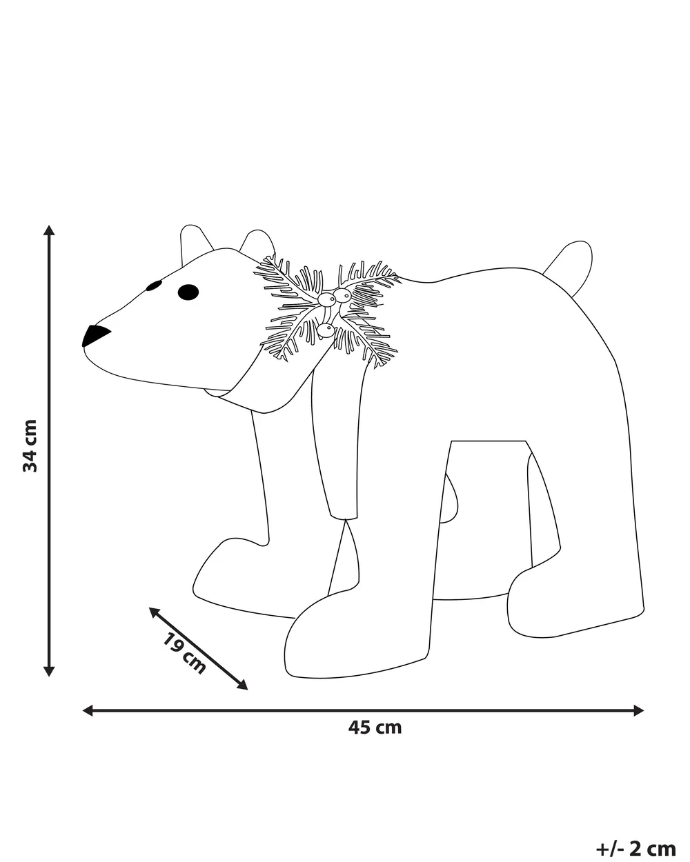 Outdoor Decoration LED SIVULA 34 cm Bear White_812537
