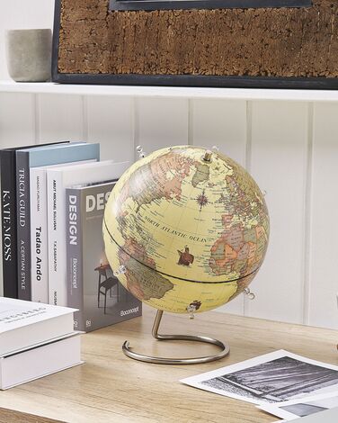 Decorative Globe with Magnets 29 cm Yellow CARTIER