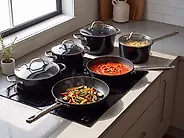Kochgeschirr-Set 10-teilig ELITE PRO Schwarz_1175276