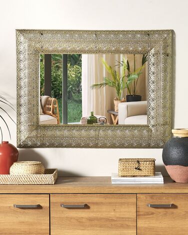 Wall Mirror 69 x 90 cm Gold DEHRADUN