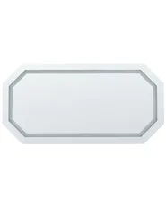 LED Bathroom Mirror LOCMARIAQUER 120 cm 60 cm Silver_837558