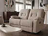 Manual Recliner Sofa 2 Seater BERGEN Fabric Taupe