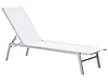 Sun Lounger NOLI Reclining Metal White