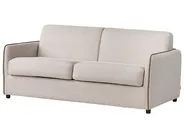 Sofa Bed 2 Seater ISHOJ Fabric Light Beige_939951