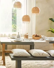 Pendant Lamp DRINO Rattan Light Brown_833123