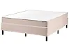 Divan Bed without Headboard Fabric COUNTESS 140 x 200 cm (EU Double) Beige