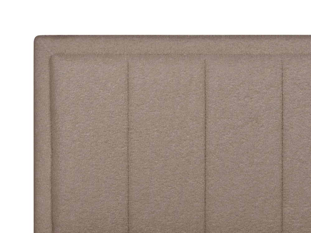 Ottoman Bed MONTLAUR Boucle Taupe 140 x 200 cm (EU Double)_958576