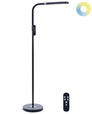Lampada da terra a LED ARIES con dimmer Metallo Nero_855372