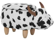 Pufa zwierzak ze schowkiem COW Krowa Biały_752231
