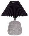 Conjunto de 2 lámparas de mesa de cerámica negras ZEYI_898537