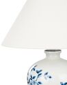 Fehér és kék porcelán asztali lámpa 55 cm MAGROS_882980