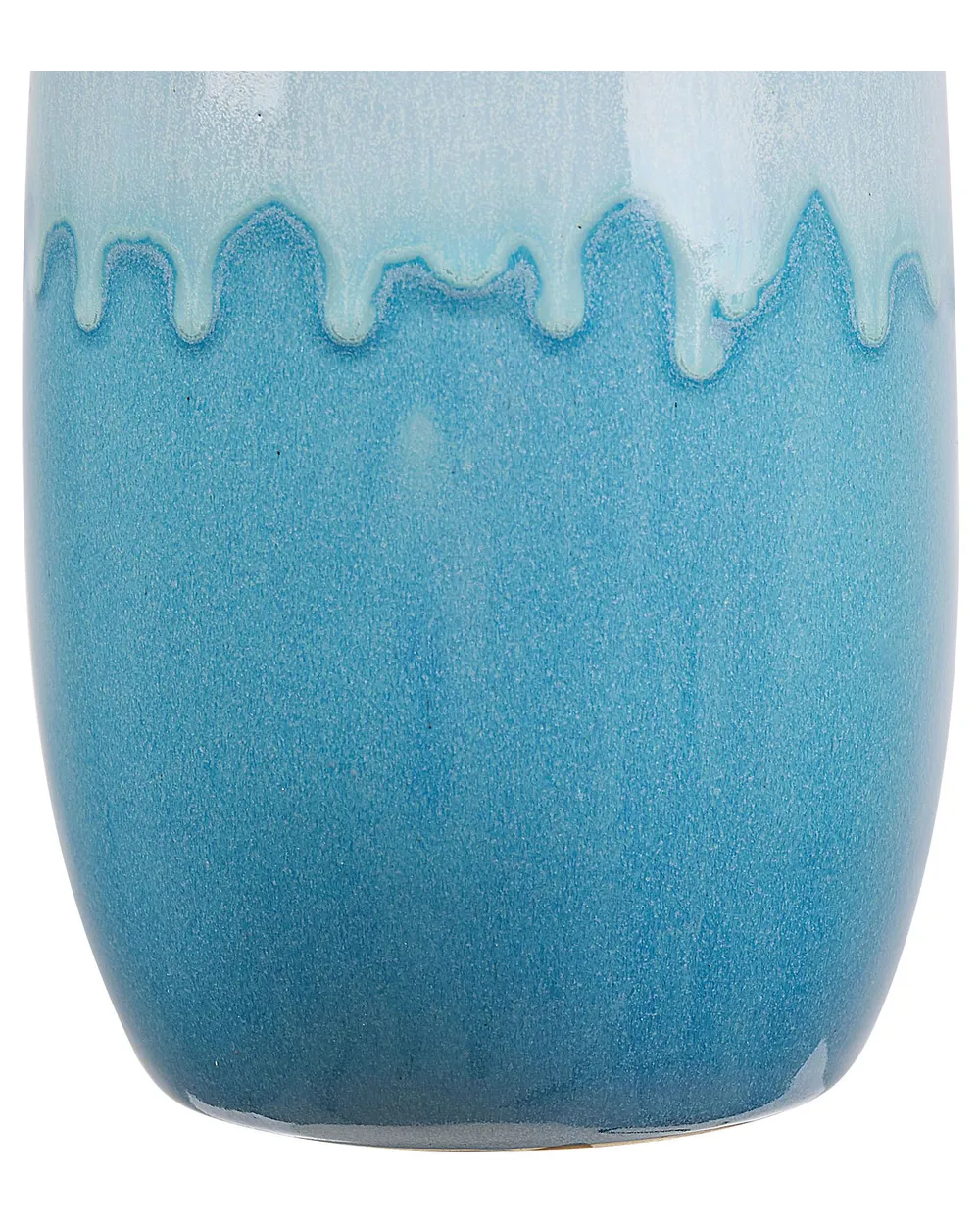 Wazon na kwiaty CHALCIS 25 cm Kamionka Niebieski_810582