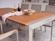 Set da pranzo da giardino 8 posti GROSSETO Legno d'eucalipto Marrone/Beige_1106720