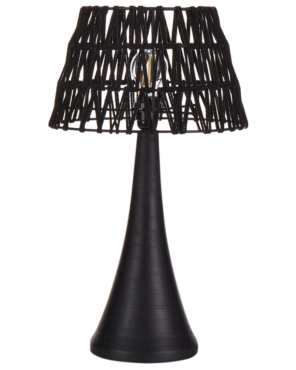 Table Lamp PELLEJAS Mango Wood Black