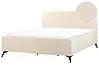 Cama Pana VALOGNES 180 x 200 cm Beige claro