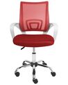 Krzesło biurowe regulowane czerwone SOLID_920047