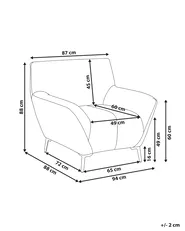 Armchair LAKENE Fabric Beige_1072794