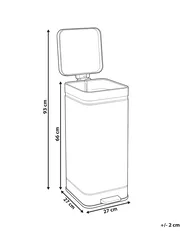 Kosz na śmieci z pedałem 30 L ECOCOMFORT Metal Beżowy_1070034