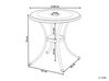 Table de bistrot de jardin en métal ø 68 cm marron ANDALO_931791