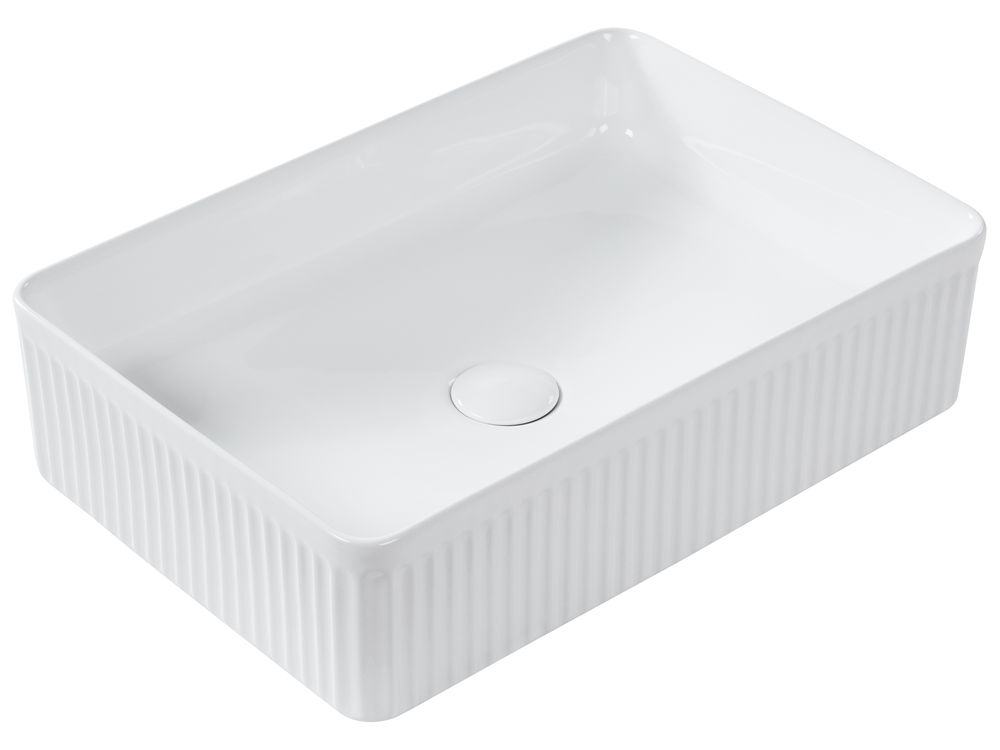 Lavabo da appoggio GELDO 50 x 34 cm Ceramica Bianco