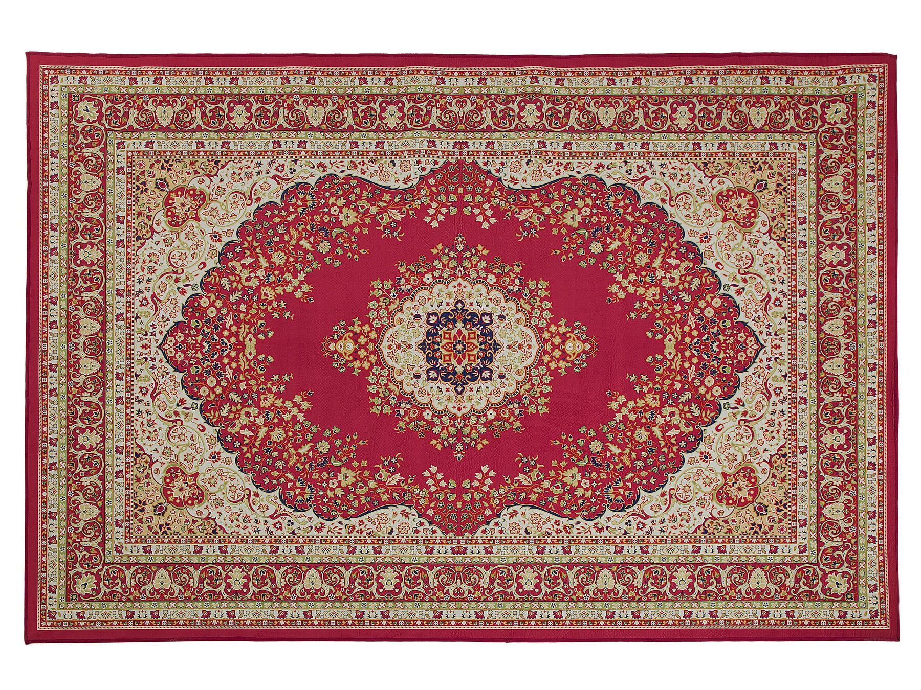 Vloerkleed polyester rood 140 x 200 cm KARAMAN_716900