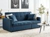 Divano letto 3 posti tessuto blu GLOMMA_928633