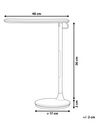 Metal LED Desk Lamp White DRACO_855075