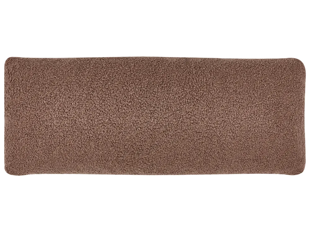 Sofa rozkładana dla 3 osób VAXHOLM ze schowkiem Boucle Brązowy_1026764