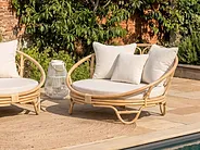 2 db napágy ROSSANO Rattan Természetes_1155173
