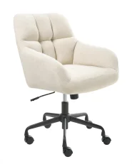 Sedia da scrivania PALMDALE Velluto Beige chiaro_1010235