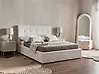 Ottoman Bed LORIENT Boucle Off-White 140 x 200 cm (EU Double)