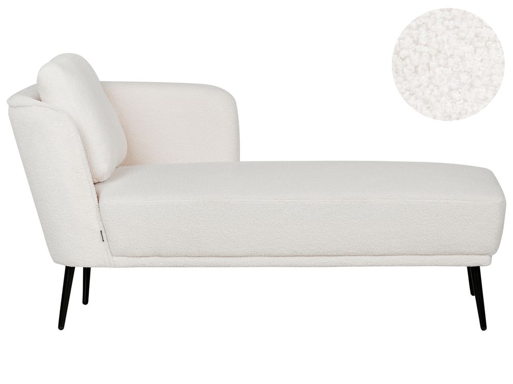 Left-Hand Chaise Longue ARTHEZE Boucle Off-White